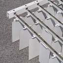 Support profile for light diffusing ceiling 'Mille feuille' from Générale de Banque