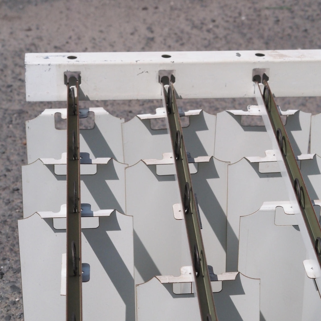 Support profile for light diffusing ceiling 'Mille feuille' from Générale de Banque