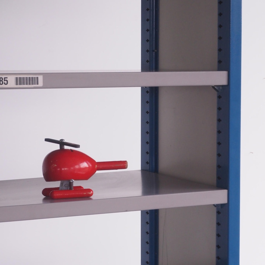 Large shelf by Mecalux (H. 230 cm) - Epoxy (White vertical frame)