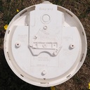 Wall/Ceiling light by Legrand in polycarbonate with porcelain socket (B22) - White