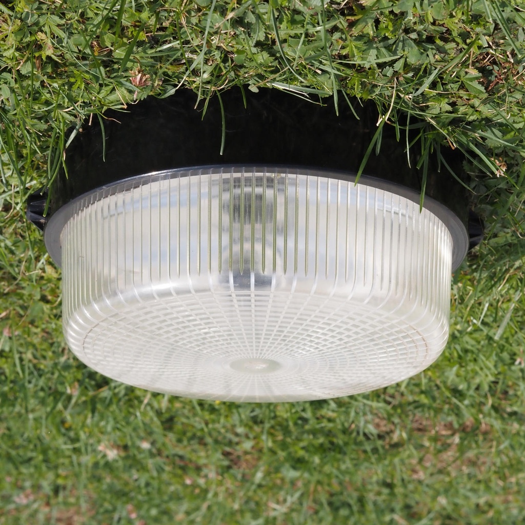 Wall/Ceiling light by Legrand in polycarbonate with porcelain socket (E27) - Black