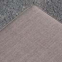 Square ottoman upholstered in grey or blue fabric