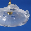 Hanging light 'Bonnie' with textured & frosted glass diffuser