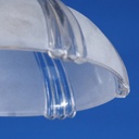 Hanging light 'Daniel' with textured & frosted glass diffuser