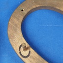 Floor numbers solid brass by Jules Wabbes ca. 1970