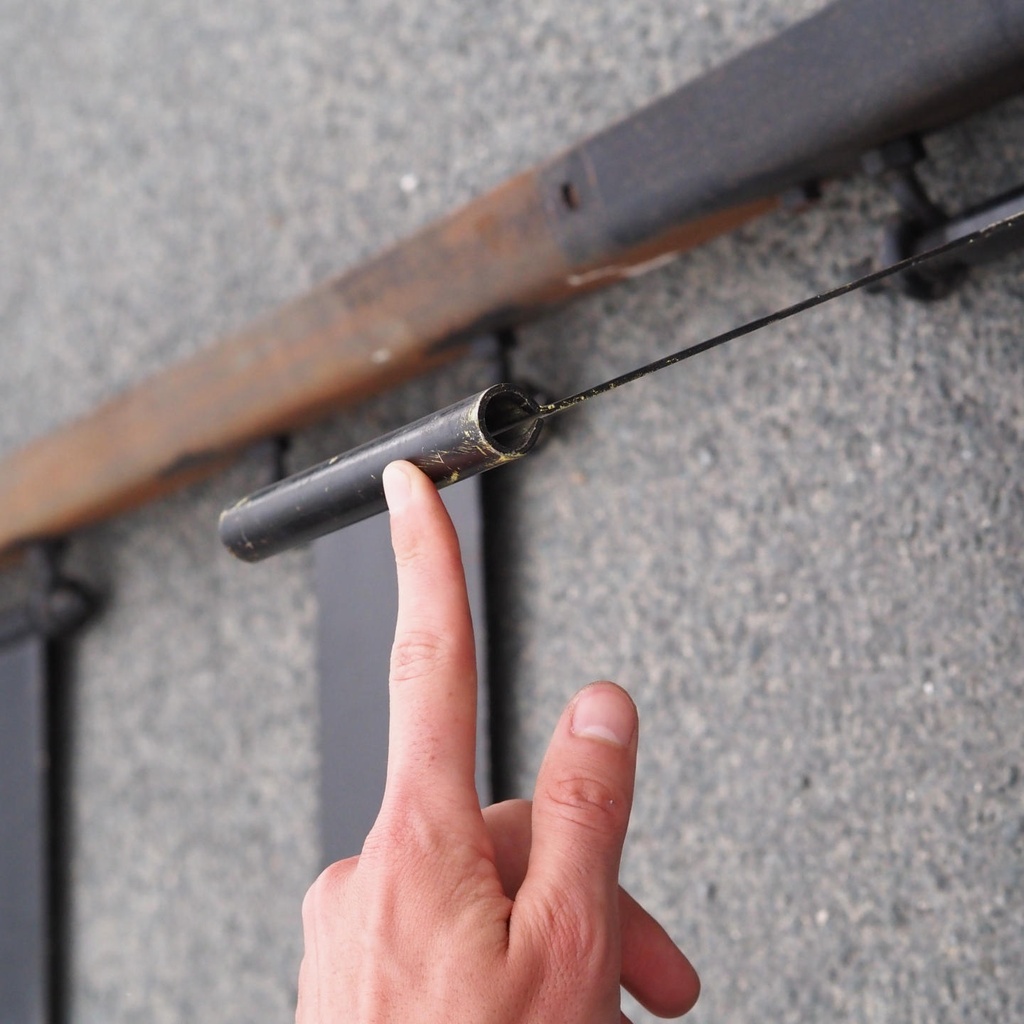 Ceiling structure in steel by Christophe Gevers from the Générale de Banque
