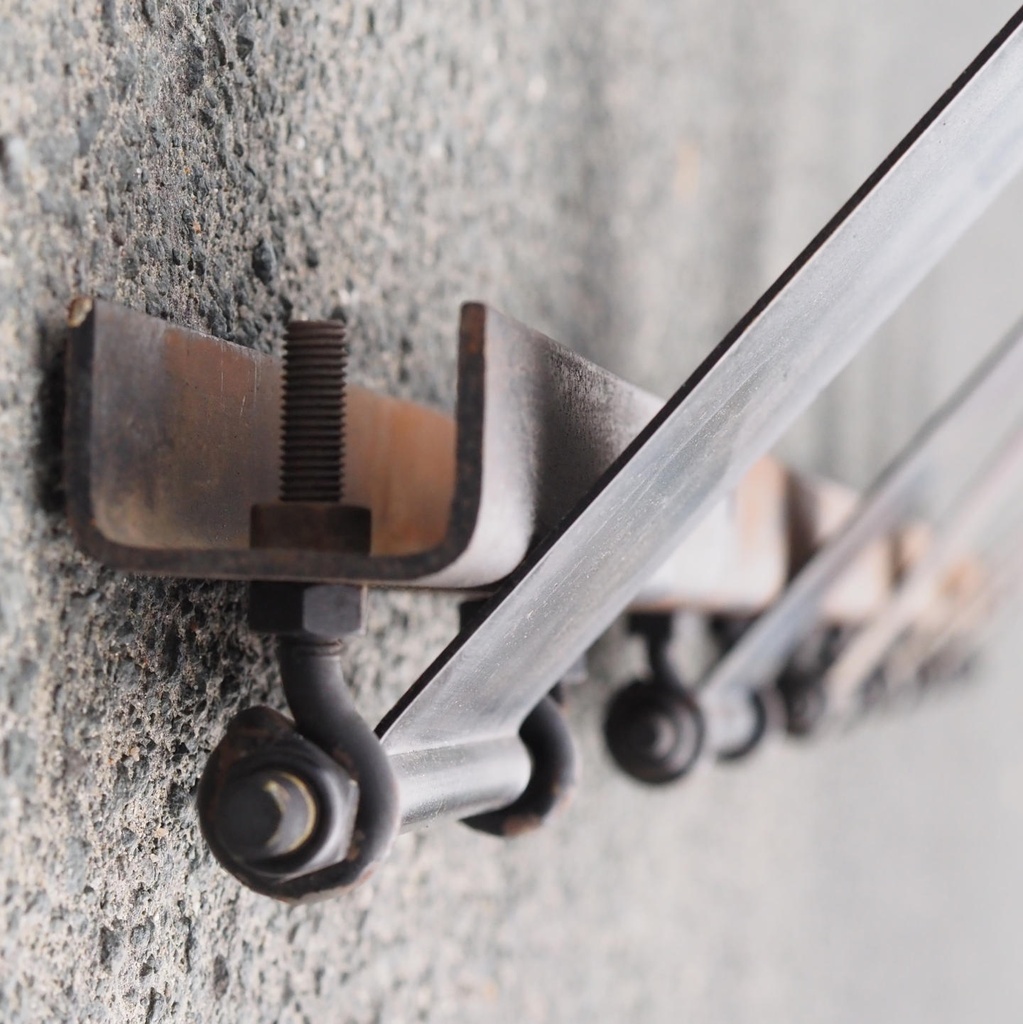 Ceiling structure in steel by Christophe Gevers from the Générale de Banque