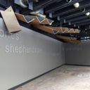 Structural ceiling profile in steel by Christophe Gevers from the Générale de Banque