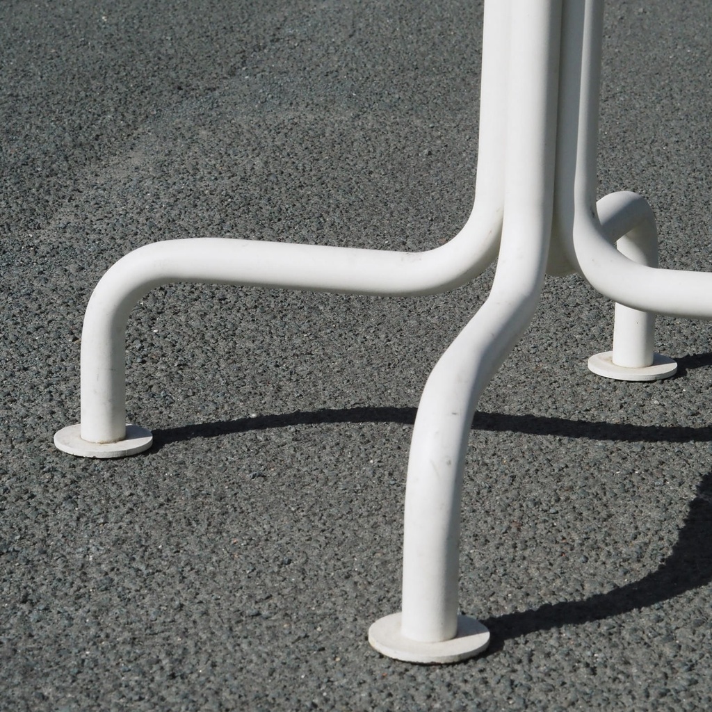 Square cafeteria table by Lionel Jadot