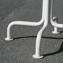 Square cafeteria table by Lionel Jadot