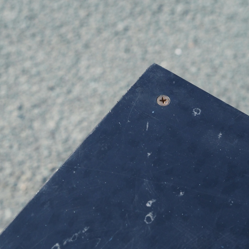 Square cafeteria table by Lionel Jadot