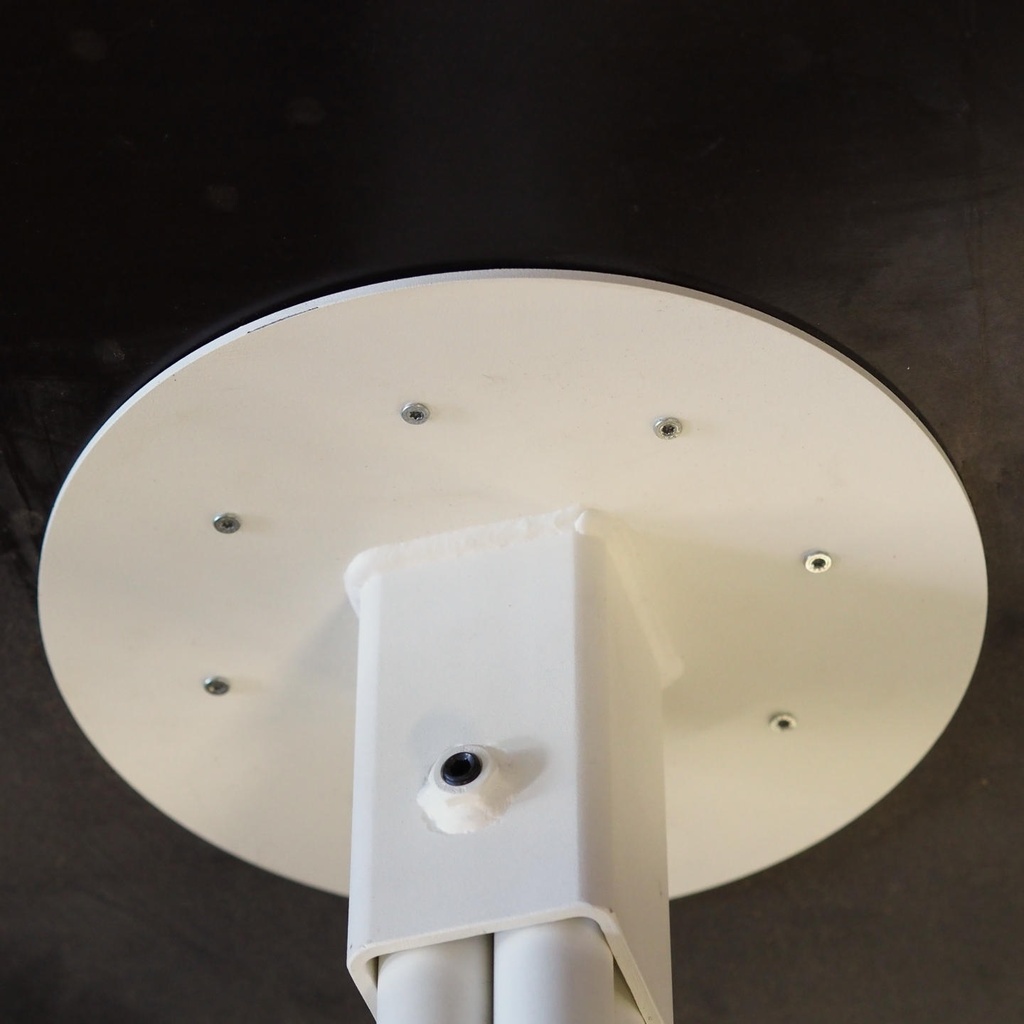 Square cafeteria table by Lionel Jadot