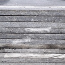 Black granite slabs from the Gare Montparnasse (115 x 115 cm)