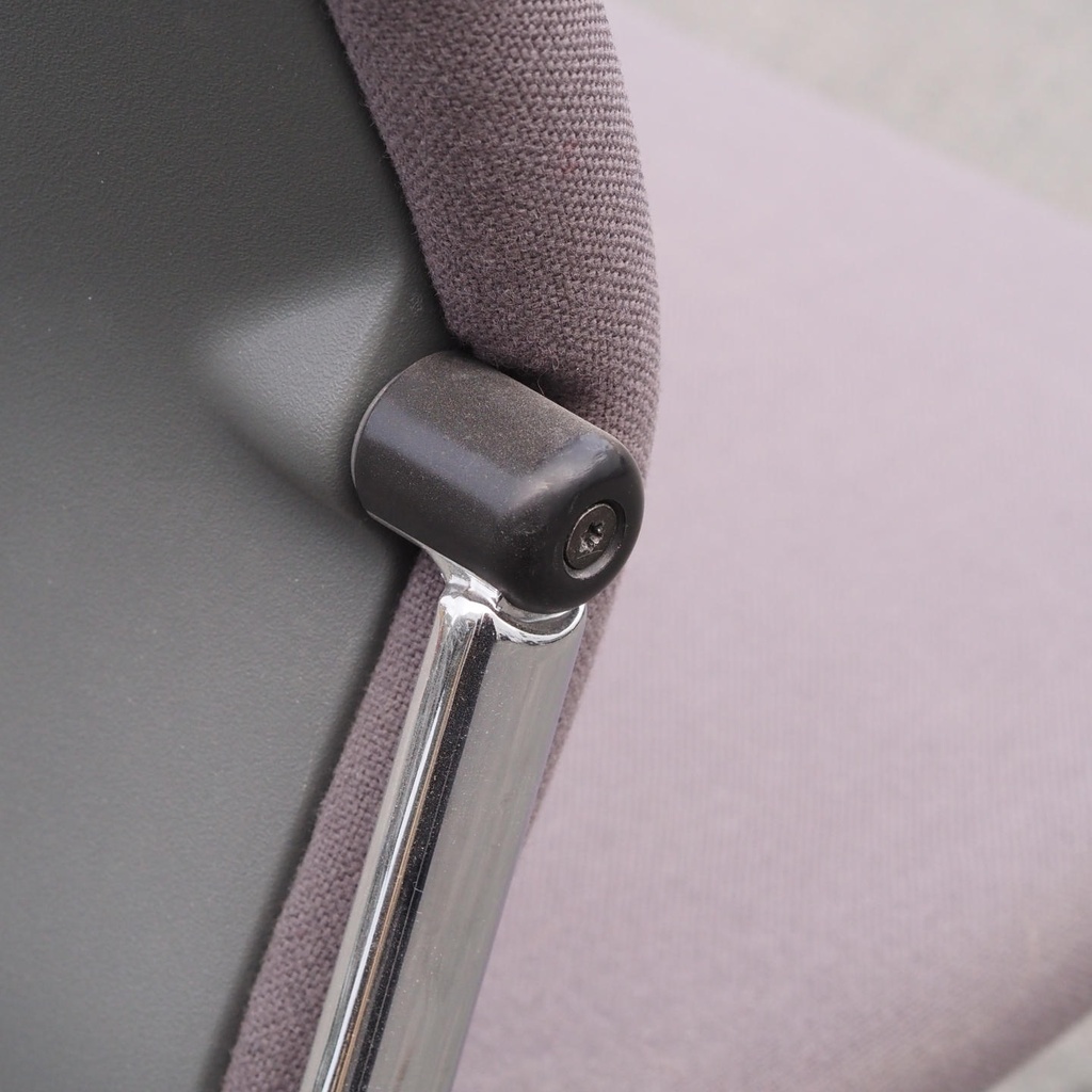 Swivel office chair 'FS 211/8' by Klaus Franck & Werner Sauer for Wilkhahn (ca. 1980) - Aubergine/Grey