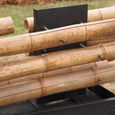 Partition in steel with decorative element 'Horizontal Bamboo' by Christophe Gevers from the Générale de Banque