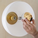 Wall/Ceiling light 'Jacopo' in opaline glass