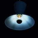Hanging light 'Georgio' in opaline glass - Sky blue