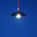 Hanging light 'Eva' in opaline glass - Purple