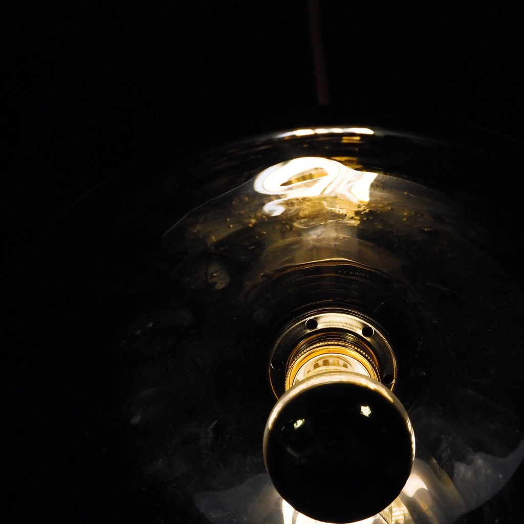 Hanging light 'Nicolo' in opaline glass - Smoked