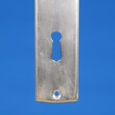 Door handle in nickel brass with key plates attributed to Walter Gropius (ca. 1930)