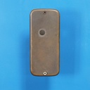 Double door plate in sand-cast bronze by Jules Wabbes from the Générale de Banque - Hole on one side (Right)