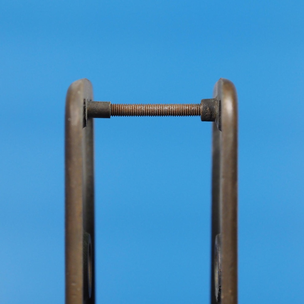 Double door plate in sand-cast bronze by Jules Wabbes from the Générale de Banque - Hole on both sides (Right or Left)