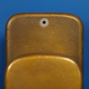 Double door handle in sand-cast bronze by Jules Wabbes from the Générale de Banque - Fixed (Right or Left)