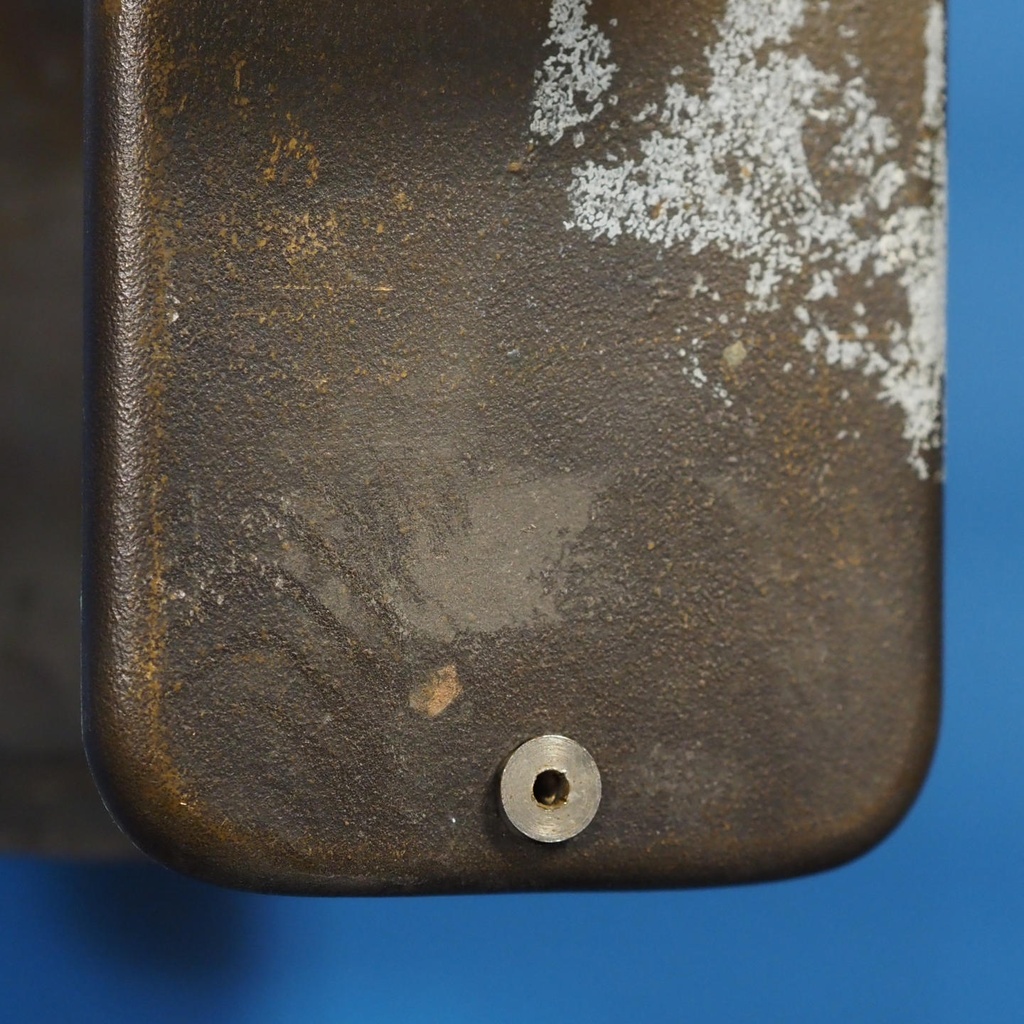 Double door handle in sand-cast bronze by Jules Wabbes from the Générale de Banque - Fixed (Right or Left)