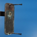 Single door handle in sand-cast bronze from the Générale de Banque - Fixed (Right)