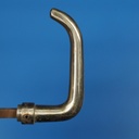 Double door handle in chrome brass and sand-cast bronze by Jules Wabbes from the Générale de Banque - Swivel (Right or Left)