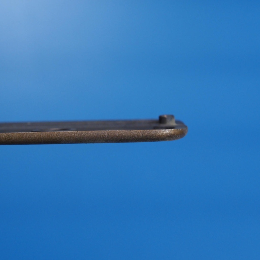 Single handle plate in sand-cast bronze by Jules Wabbes from the Générale de Banque