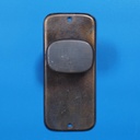 Single door handle in sand-cast bronze by Jules Wabbes from the Générale de Banque - Fixed (Right)