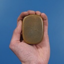 Oval knob in sand-cast bronze by Jules Wabbes from the Générale de Banque (with or without stuck spindle)