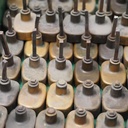 Oval knob in sand-cast bronze by Jules Wabbes from the Générale de Banque (with or without stuck spindle)