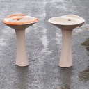 Pedestal bathroom sink in glazed ceramic by Ideal Standard