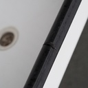 Bucket sink in enamelled steel (Black or grey rubber trim)