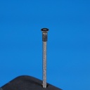 Double handle plate with keyhole in sand-cast bronze by Jules Wabbes from the Générale de Banque - Hole on both sides (Right)