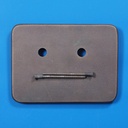 Single handle plate with keyhole in sand-cast bronze by Jules Wabbes from the Générale de Banque (Right)