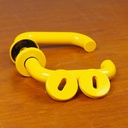 Door handle in nylon with key rosettes - Yellow
