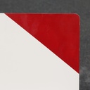 White stackable chair by Pierre-Emmanuel Vandeputte (with various coloured corners)