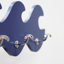 Coat hook 'Waves' in particleboard with 3 hooks