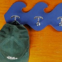 Coat hook 'Waves' in particleboard with 3 hooks