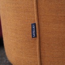 Round ottoman with belt by Satelliet (various colors/finishes)