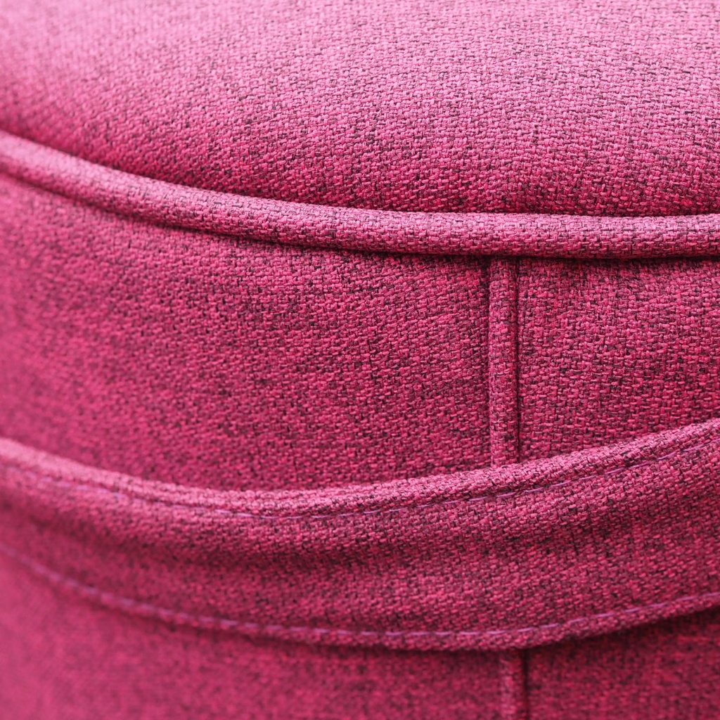 Round ottoman with belt by Satelliet (various colors/finishes)