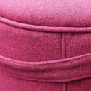 Round ottoman with belt by Satelliet (various colors/finishes)