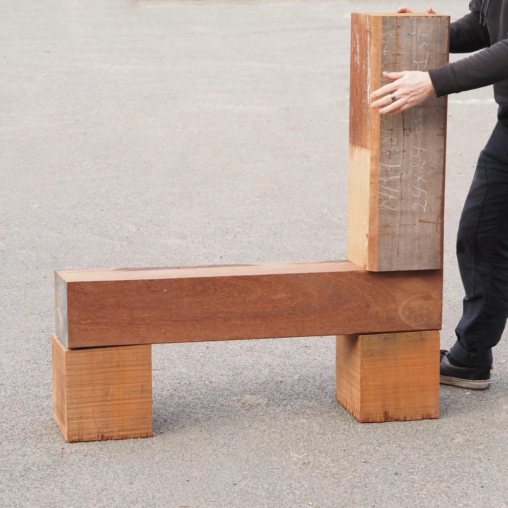 Azobe hardwood blocks (various dimensions) - Only available in our physical shop