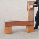 Azobe hardwood blocks (various dimensions) - Only available in our physical shop