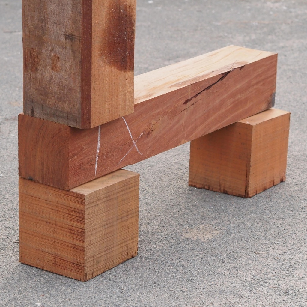 Azobe hardwood blocks (various dimensions) - Only available in our physical shop