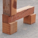 Azobe hardwood blocks (various dimensions) - Only available in our physical shop