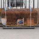 Large glass window from CBR Building by Constantin Brodzki & Marcel Lambrichs (ca. 1970)